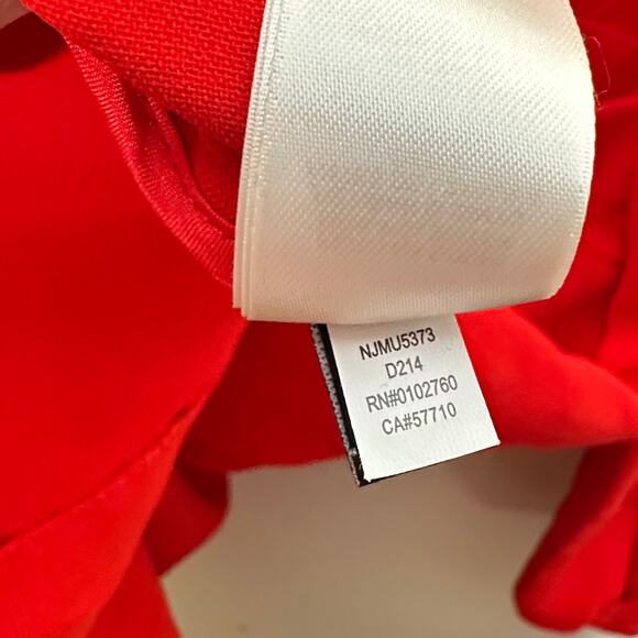 KATE SPADE Crepe Tie Back Dress Cherry Red Sz 4 {3A10} - Picture 7 of 7